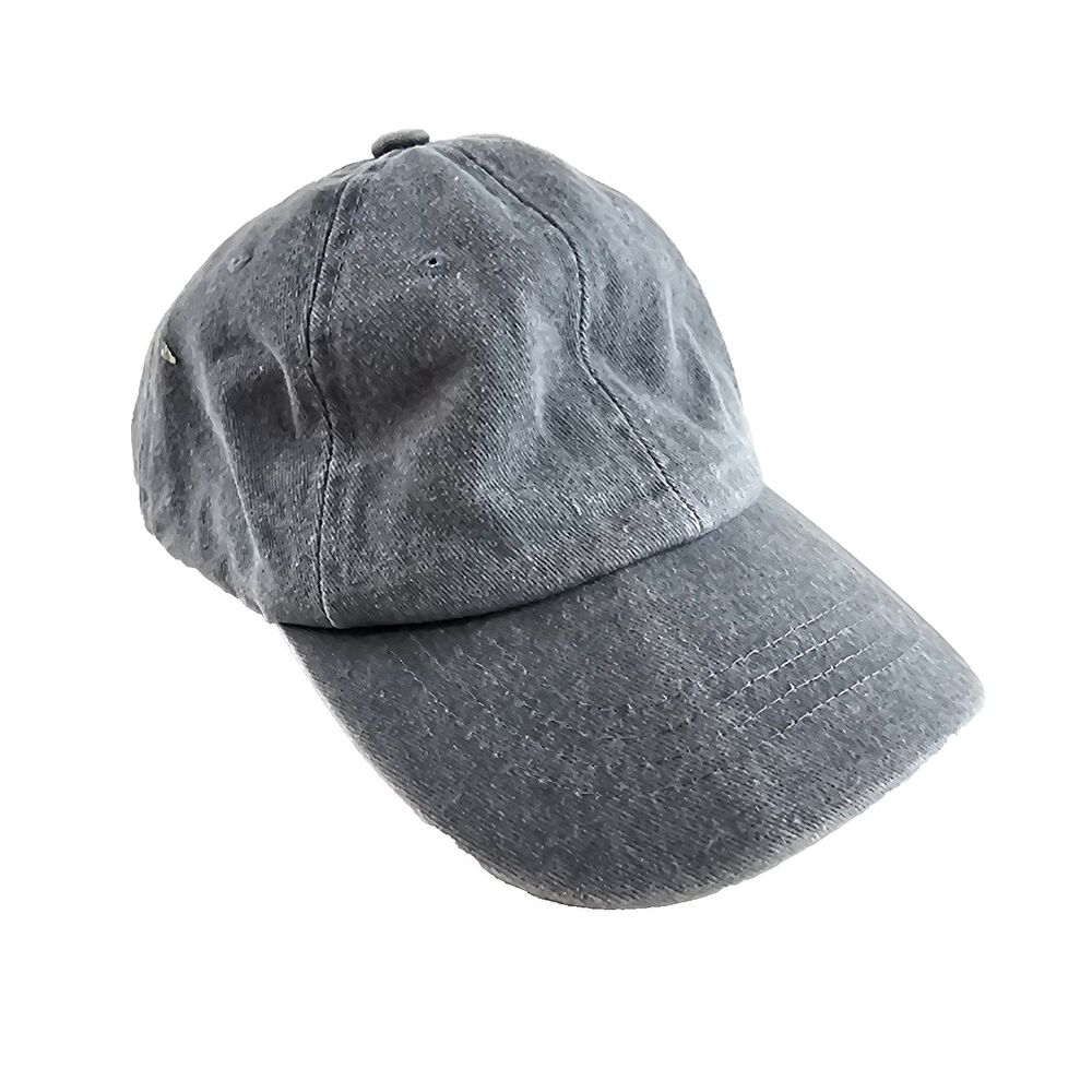 Lift Down Classic Cap Hat Gray Distressed Washed Cotton Adjustable Dad Outdoor